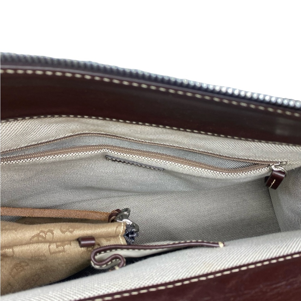 Dooney & Bourke Tan and Brown Briefcase - Picture 8 of 8